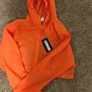 Orange Hooded Jacket